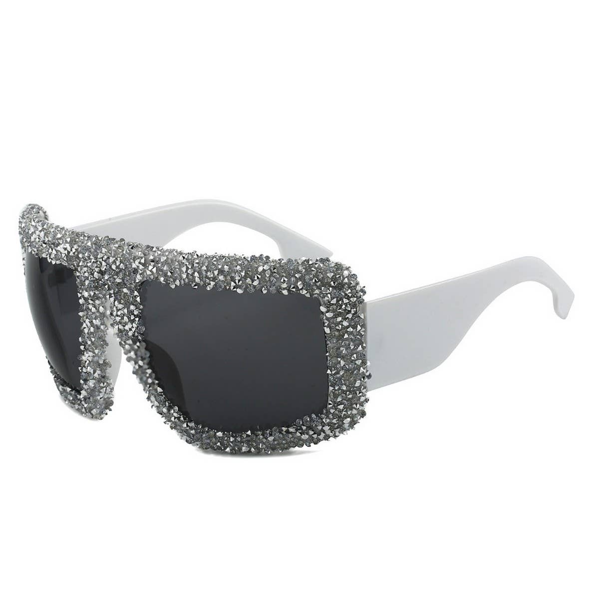 VINTAGE DIAMOND LARGE FRAME SQUARE SUNGLASSES