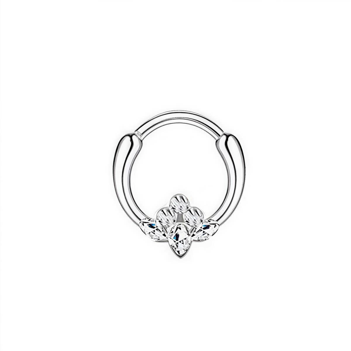 Minimalist Zircon Nose Stud for Women