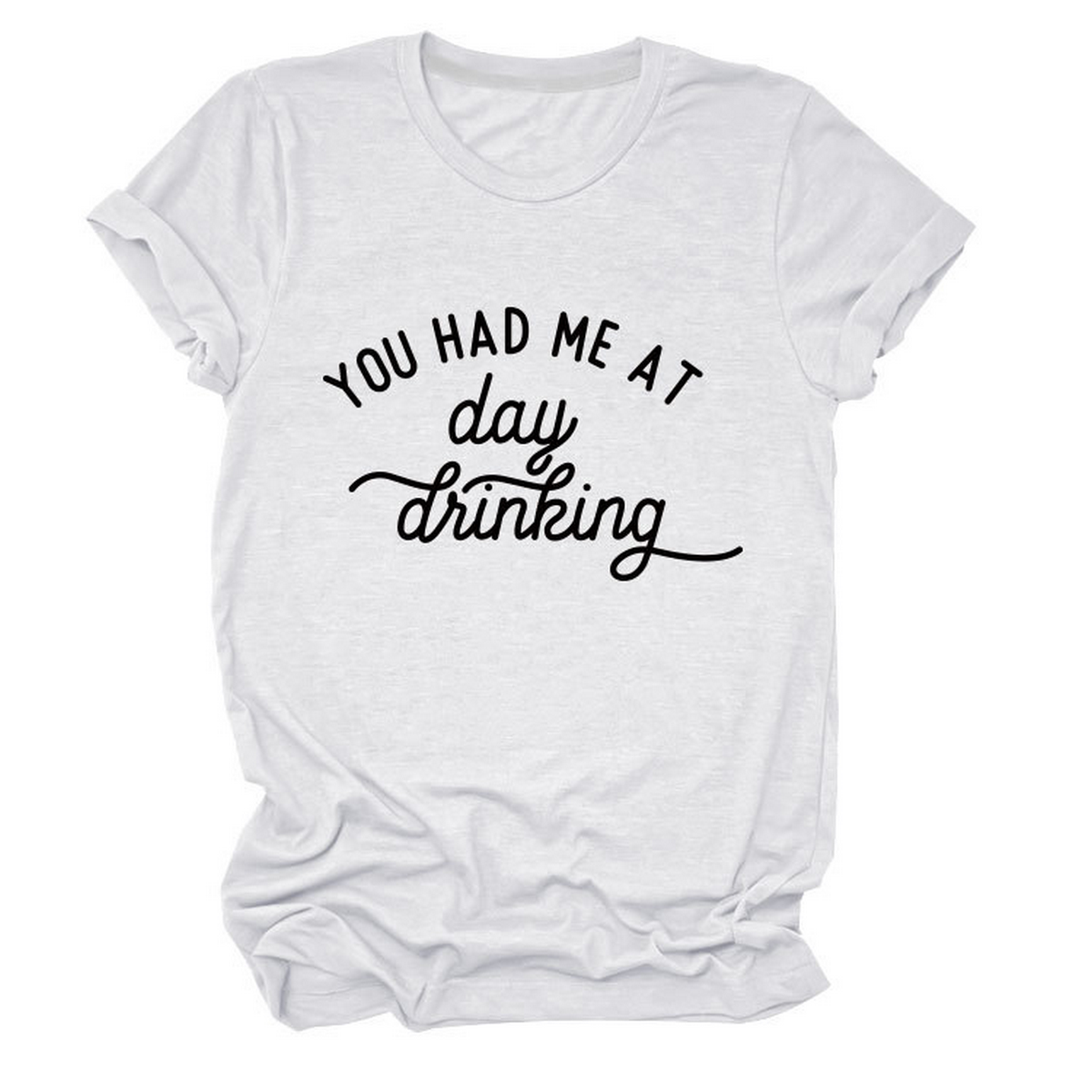 Women??¢s Summer Tee Day Drinking Quote Shirt_CWTTSL0491