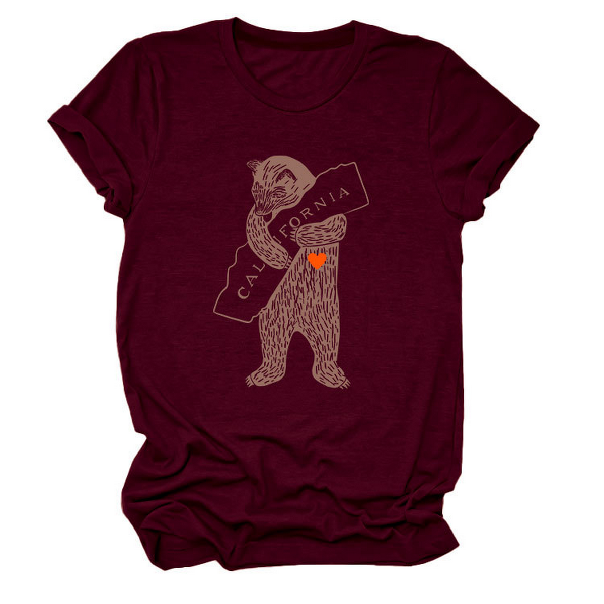 Funny Bear Short Sleeve T-Shirt for Her