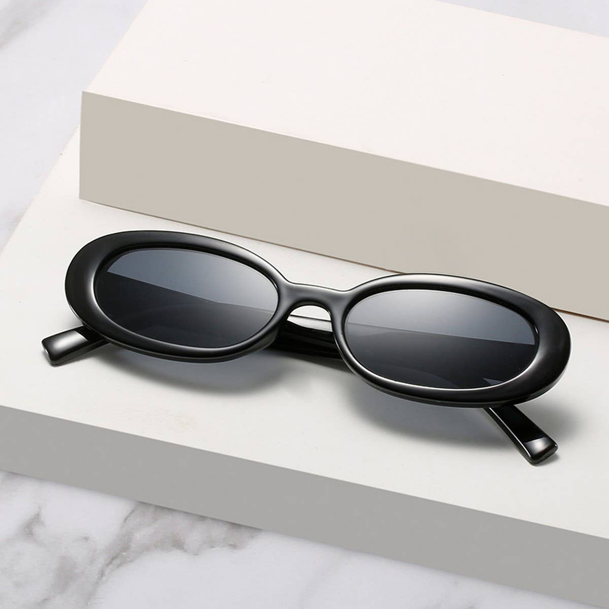 OVAL HIP-HOP RETRO SMALL-FRAME SUNGLASSES WOMEN_CWASG0249