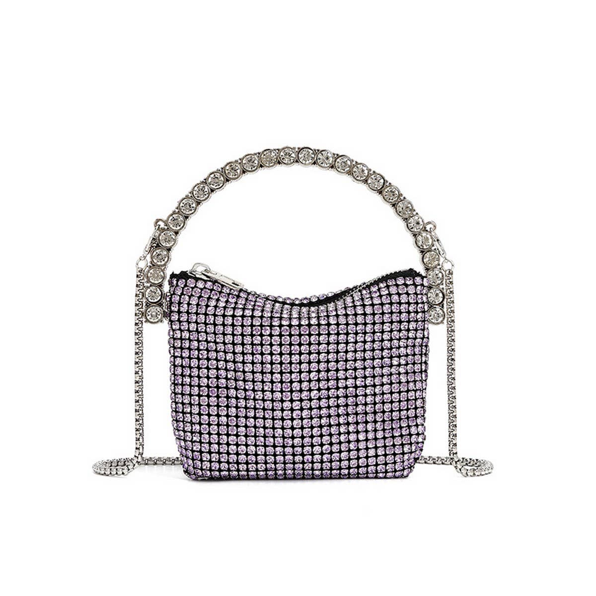 FASHIONABLE RHINESTONE TOP-HANDLE EVENING BAG_CWAB3604