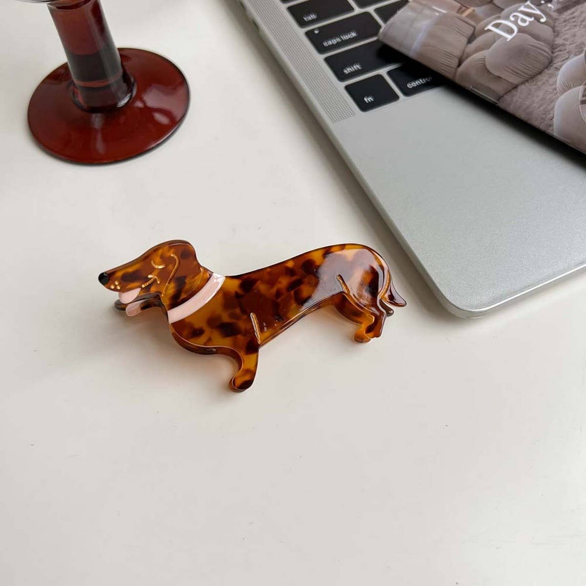 Cartoon Dog Acetate Hair Claw Clip for Girls_CWAHA5780