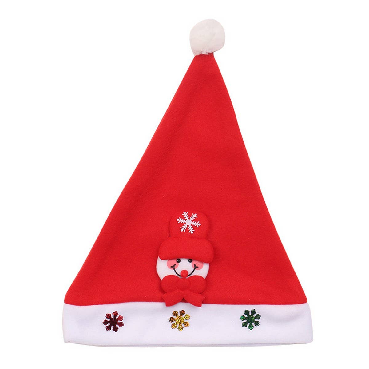 Luxury Plush Santa Hat with Doll Design_CWAJE05370