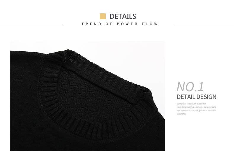 KNIT STRIPED CREW NECK SWEATER BASE