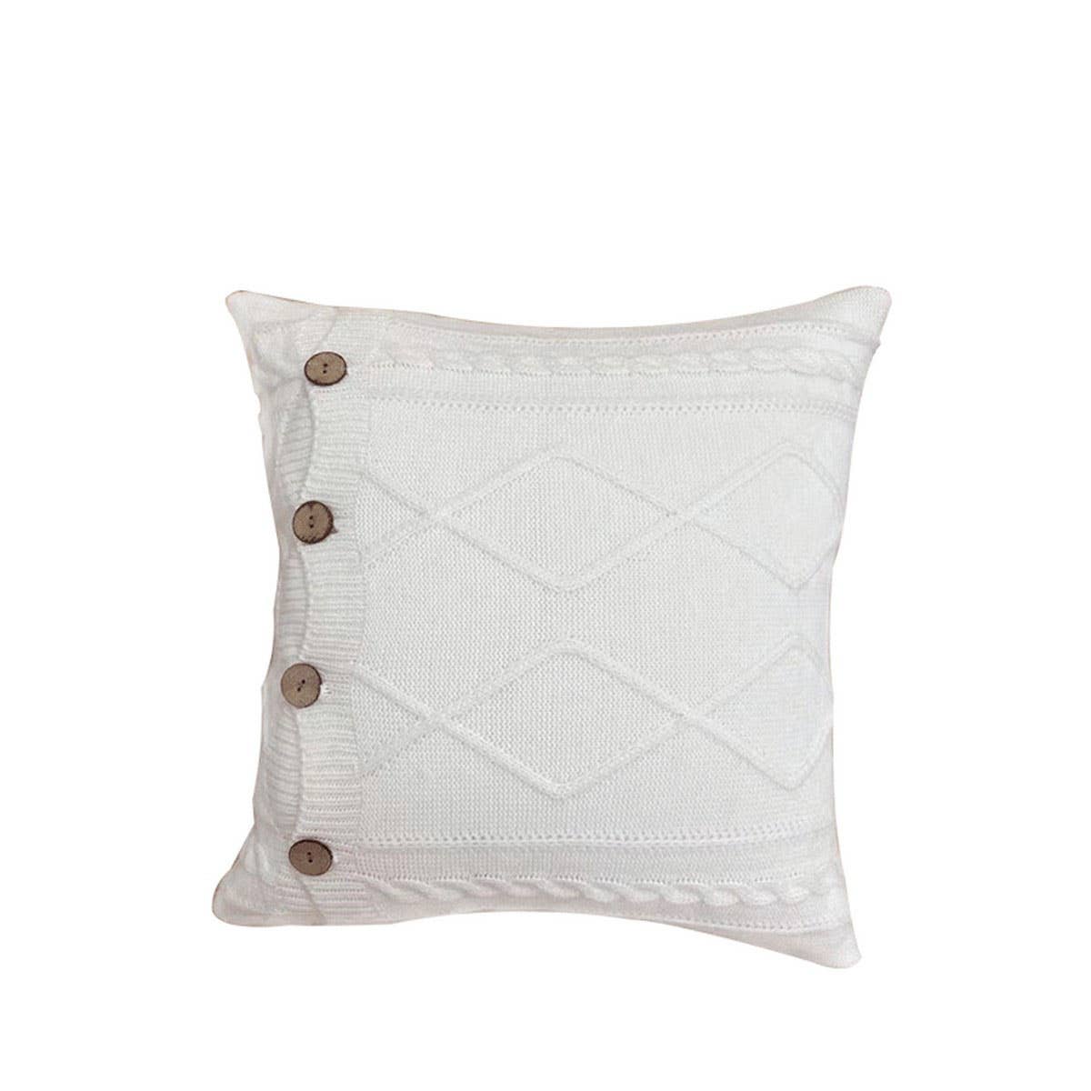 DIAMOND PATTERN TWIST BUTTON PILLOW CAR CUSHION