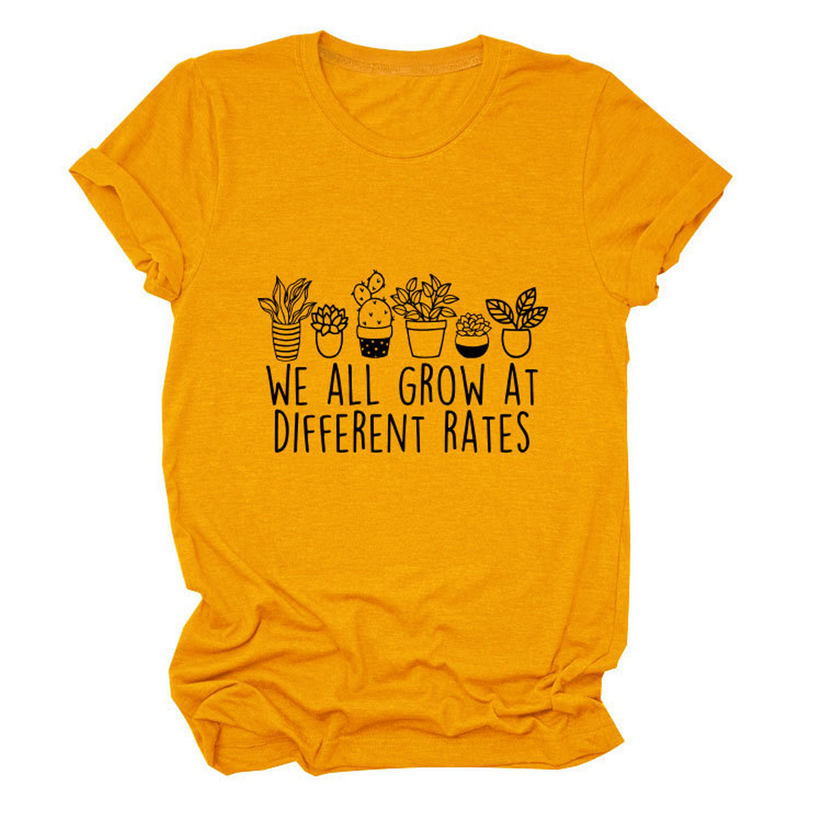 Printed Crew Neck Tee, We All Grow Graphic_CWTTS1493