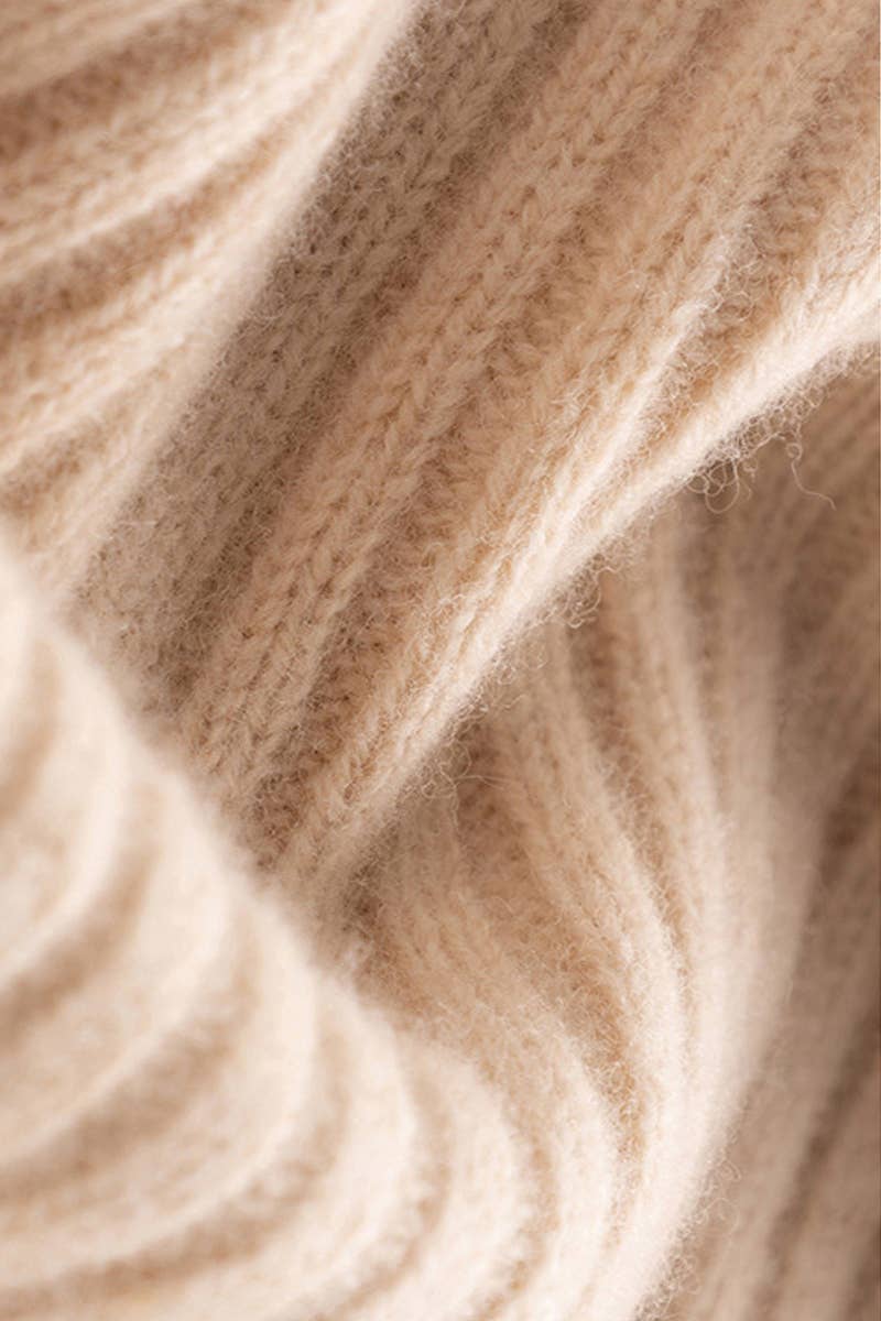 CHUNKY FLEECE SKIRT WITH HIP WRAP