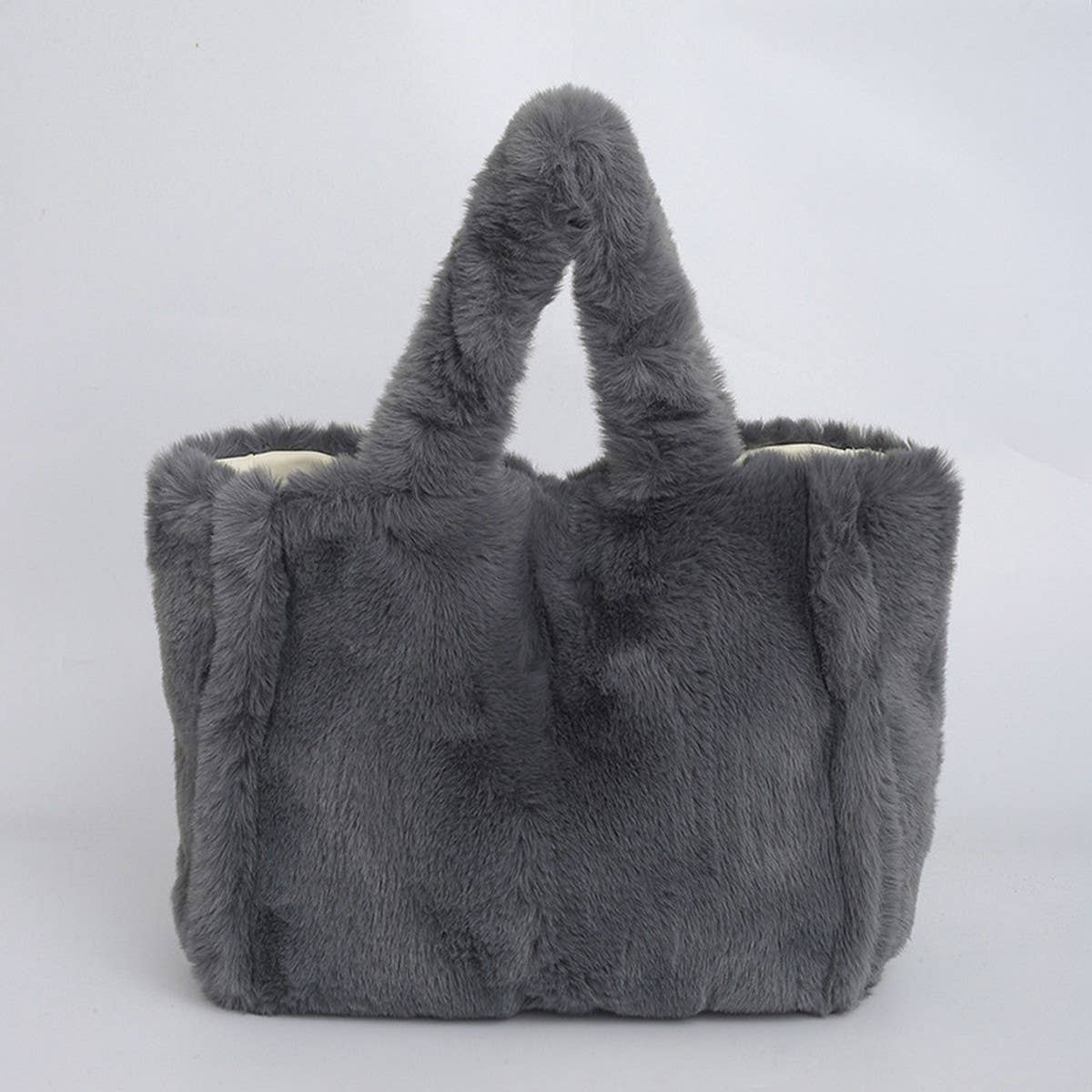 WINTER SIMPLE UNDERARM BAG HANDBAG PLUSH BAG_CWAB3971
