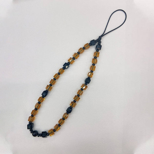 CWMM8715_FASHION GEOMETRIC SQUARE CRYSTAL PHONE STRAP