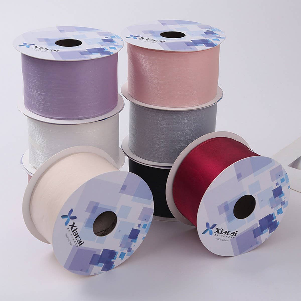 GOLD SATIN FROSTED RIBBON DECORATIVE RIBBON