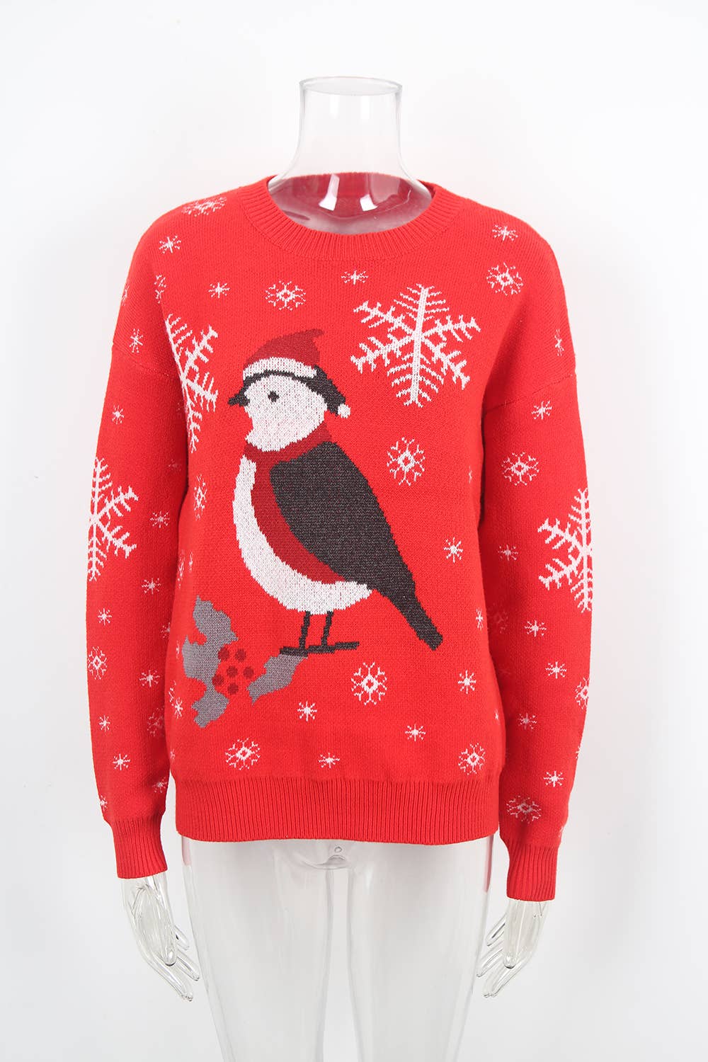 Fashion Christmas jacquard round-neck sweater