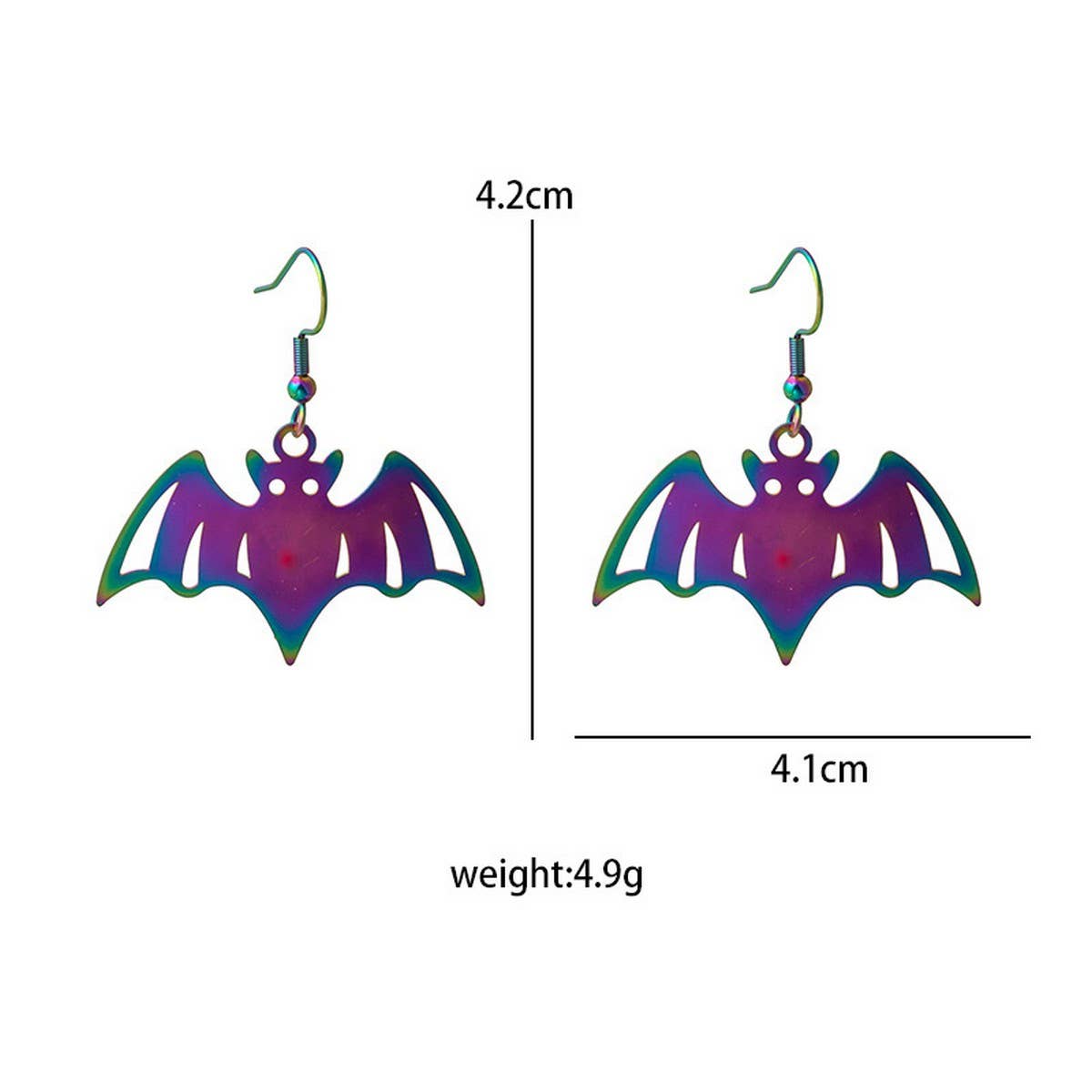 HALLOWEEN TRENDY COLORFUL GRADIENT EARRINGS
