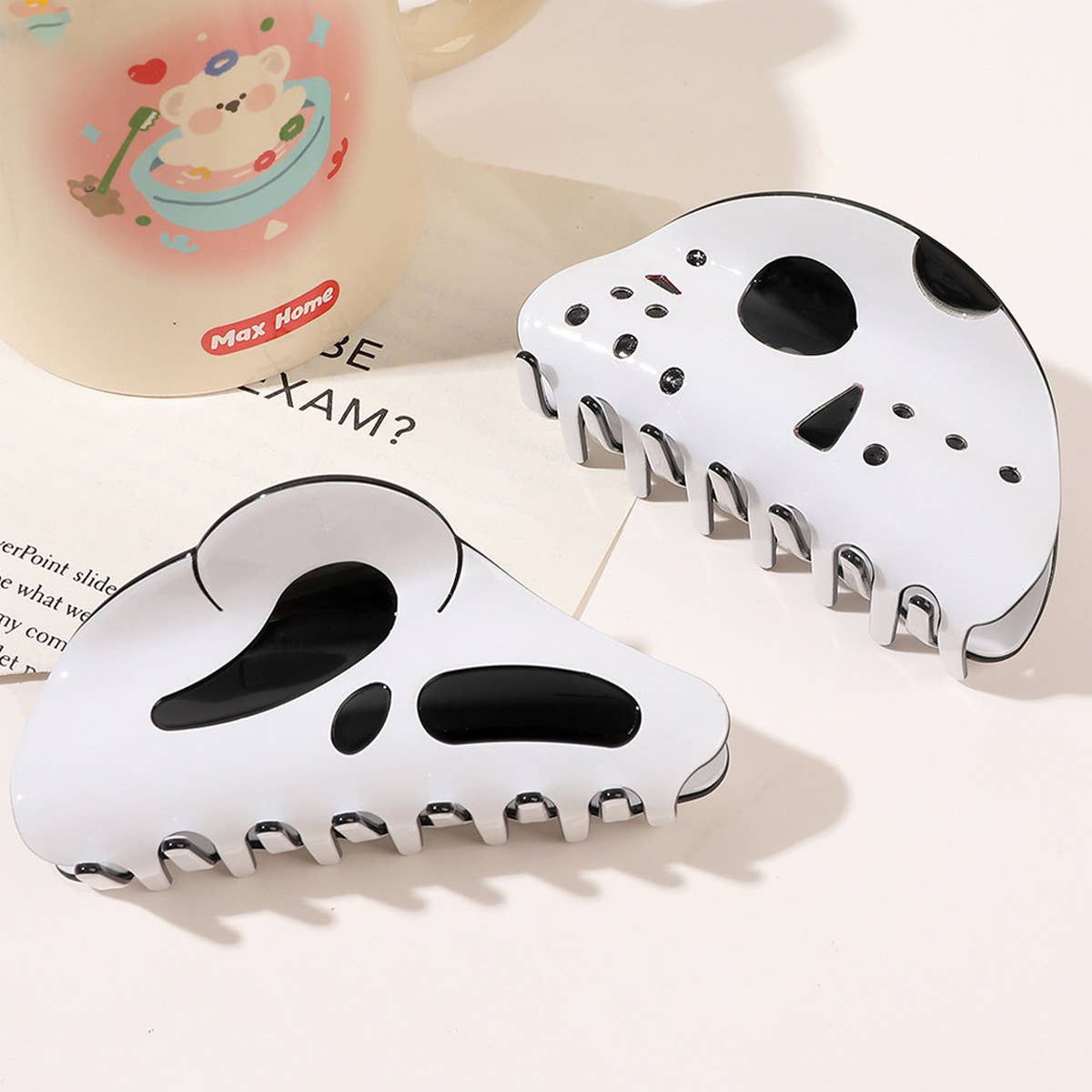Ghost Hair Clip ? 9/10cm Halloween Shark Clip_CWAHA1635
