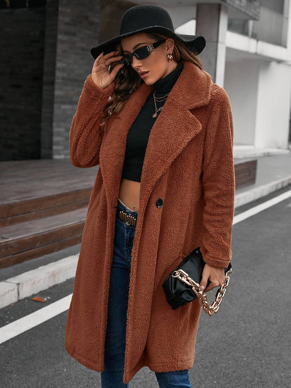 TEMPERAMENT COMMUTER SINGLE-BREASTED LAPEL COAT