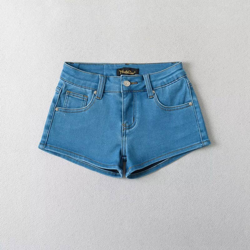 Stretch tight wrap hip straight pencil hot pants