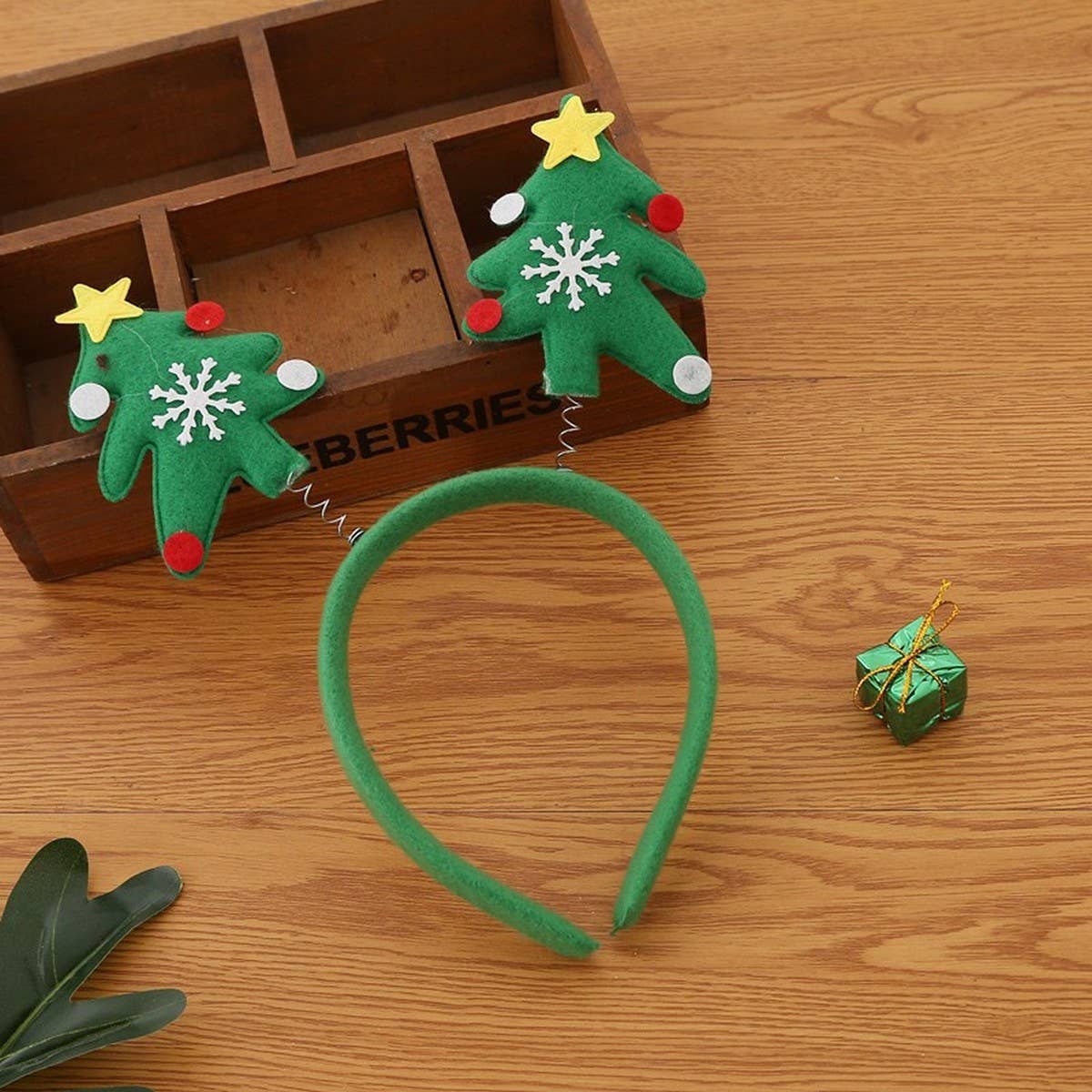 CHRISTMAS ANTLER HEADBAND SMALL TREE HEADBAND