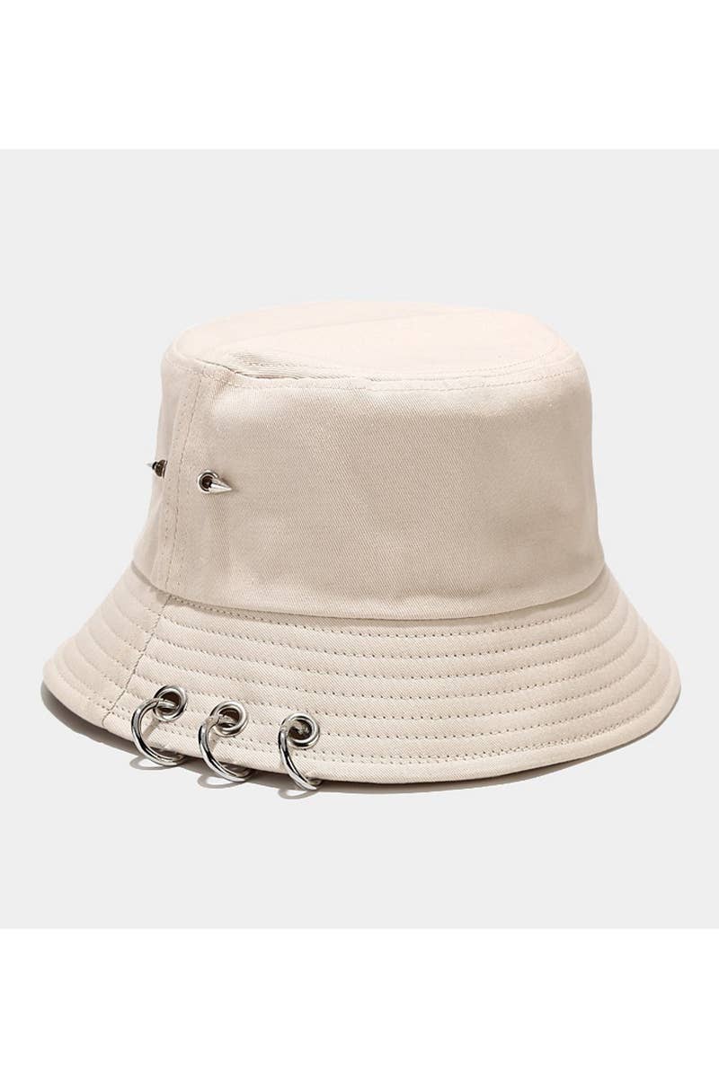 CLIP DETAILED CASUAL BUCKET HAT_CWAH0411