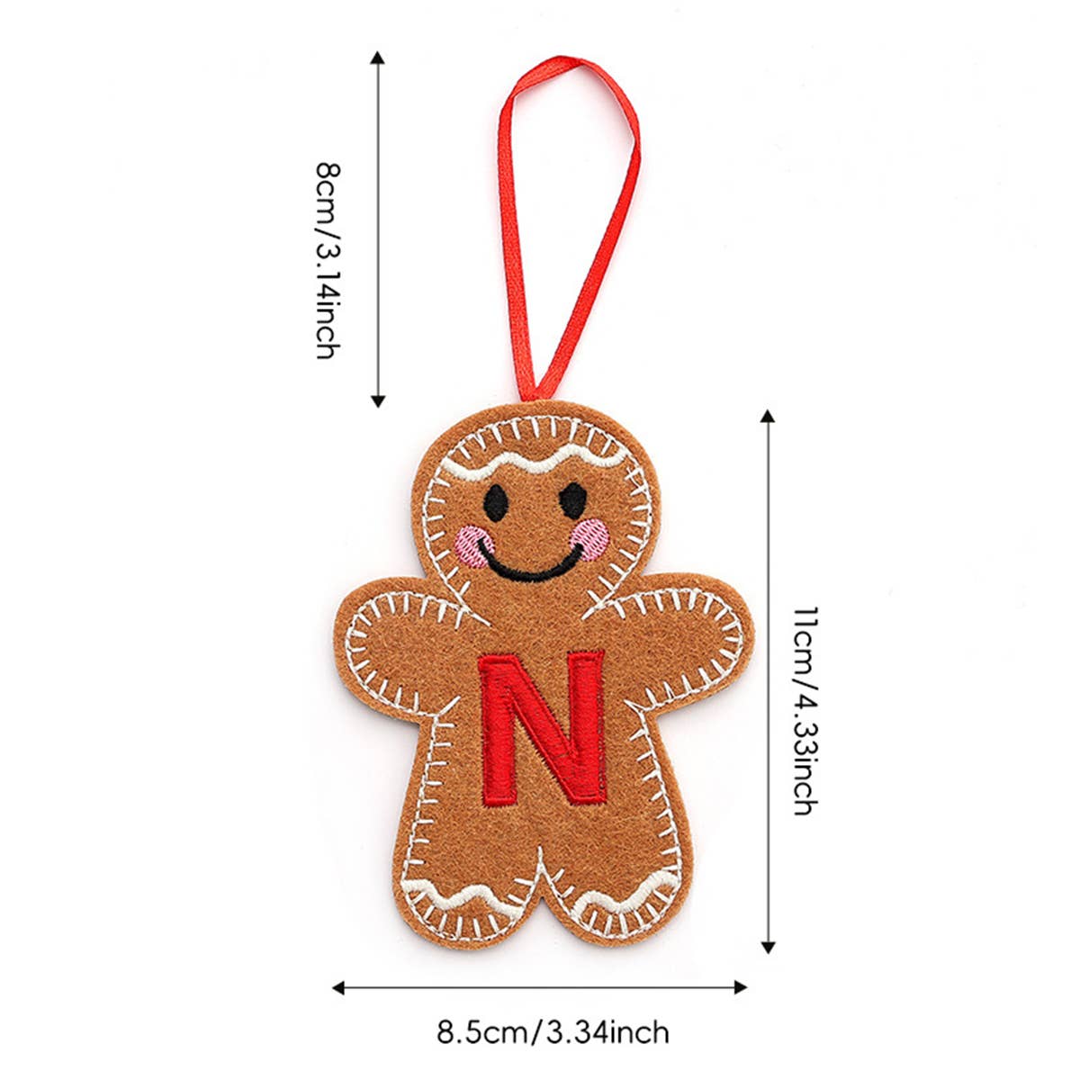 CWMM9399_NEW CHRISTMAS GINGERBREAD MAN DECORATION PENDANT