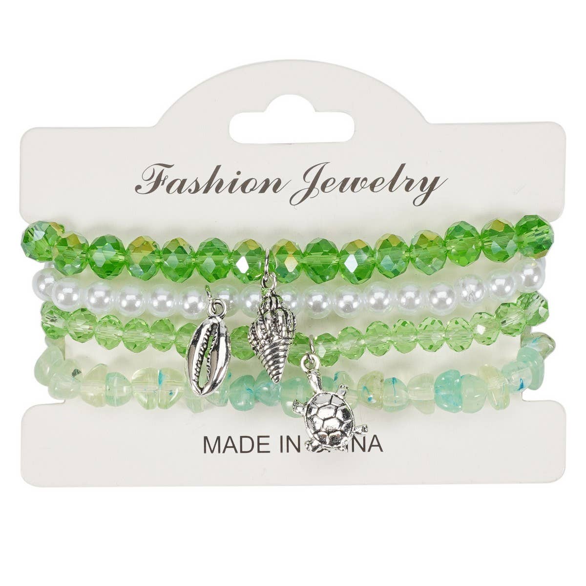 CWAJE05707_BOHO OCEAN STARFISH DOLPHIN SHELL BRACELET