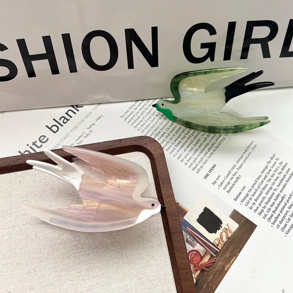 Swallow Hair Claw?Cute Acetate Bird Clip for Women