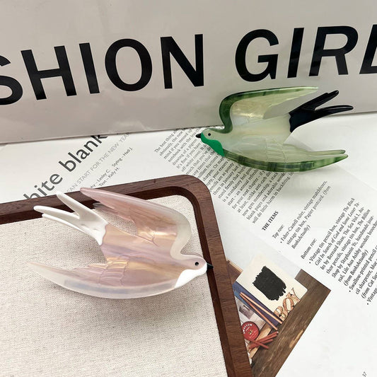 Swallow Hair Claw?Cute Acetate Bird Clip for Women