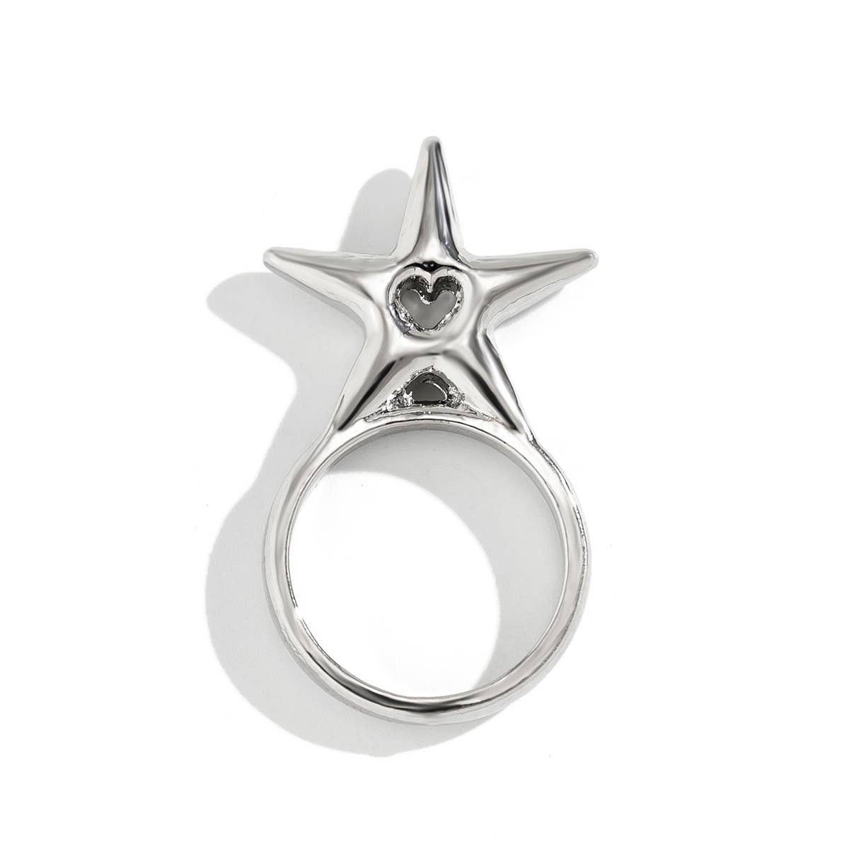 GYPSY STYLE 3D STAR-SHAPED LETTER RING