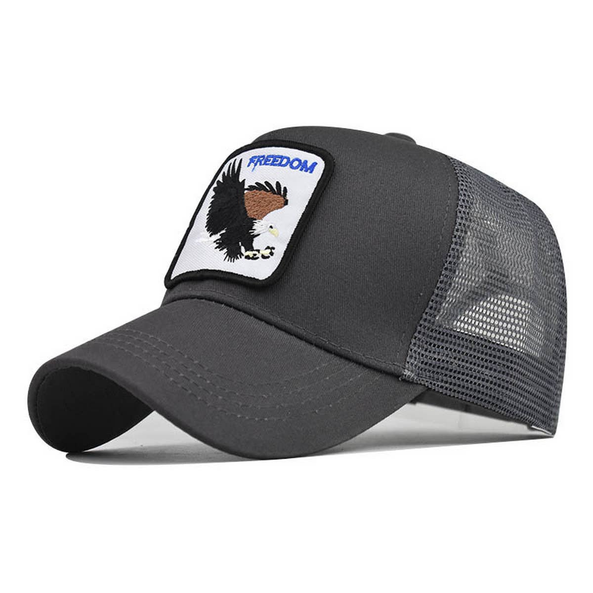 SUMMER NEW ANIMAL EMBROIDERED MESH TRUCKER HAT_CWAH1361