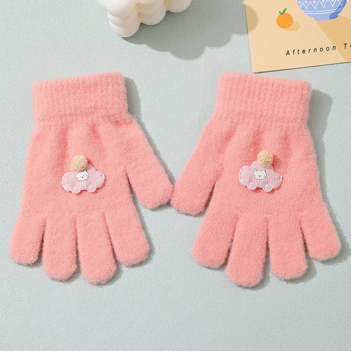 CWAG00584_KIDS WINTER WARM FULL FINGER KNIT GLOVES