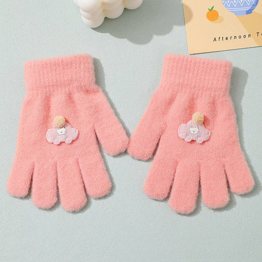 CWAG00584_KIDS WINTER WARM FULL FINGER KNIT GLOVES