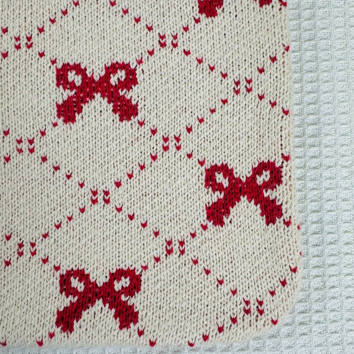 CWAB4567_BOW KNIT LARGE CAPACITY TOTE BAG