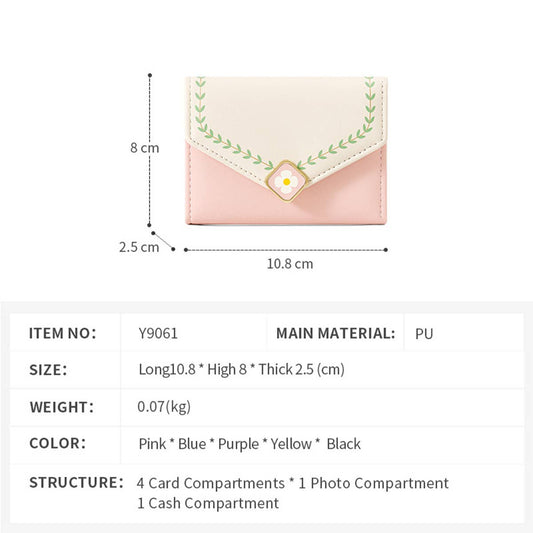 CUTE PRINT MULTIFUNCTIONAL FOLDING WALLET_CWAB1631