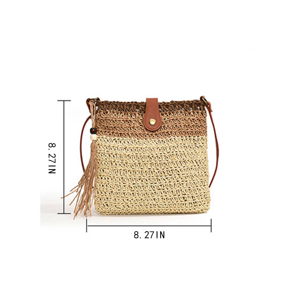 2024 NEW WOVEN STRIPED COMMUTER BAG_CWAB2304