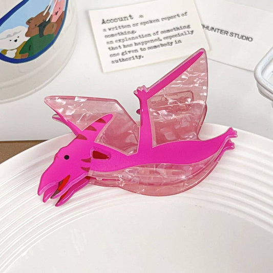 Dinosaur acrylic gripper Lizard hair clip