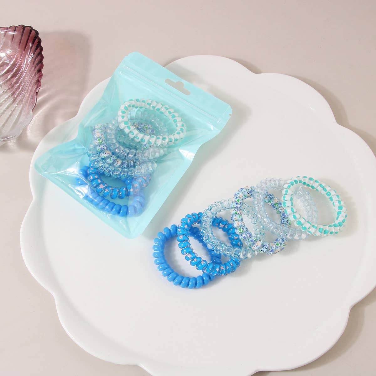 WOMEN HIGH ELASTIC COLOR SET OF 6 HAIR TIE_CWAHA0496