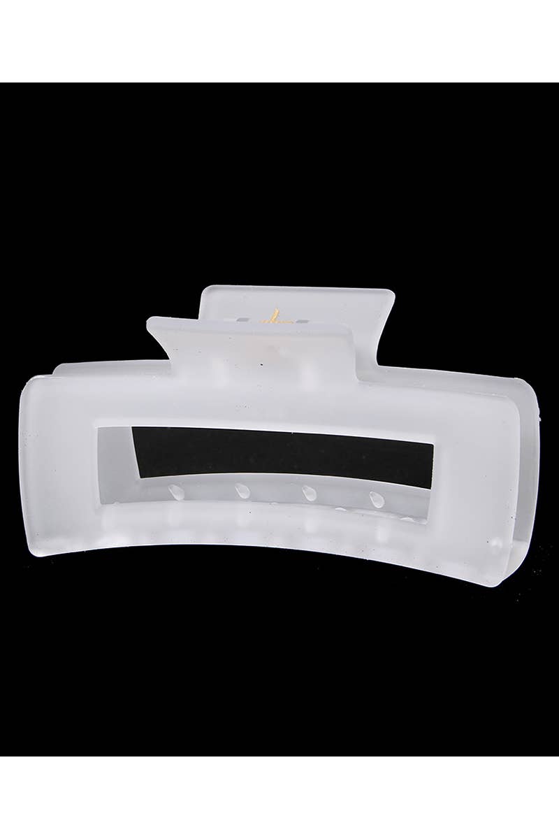 Summer Jelly Hair Claw - Avocado Green Matte Clip_CWAHA0093