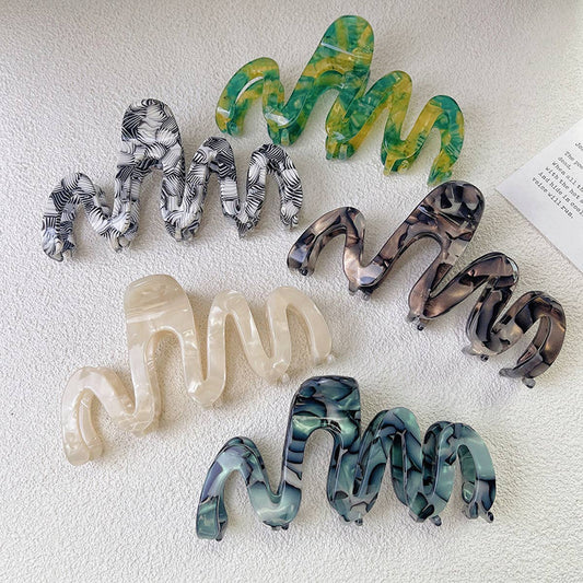 Wavy Hair Claw - Luxe Large Volume Shark Clip_CWAHA1337