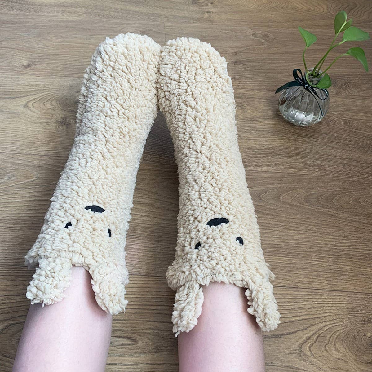 WINTER COTTON WOOL FOOT WARMER SOCK SLIPPERS