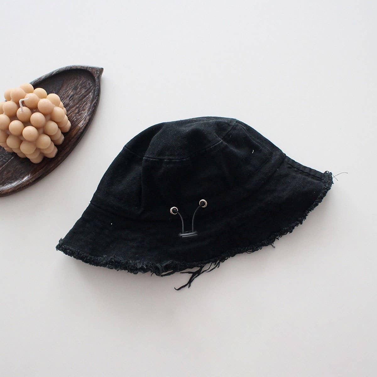 CHILDREN'S PERSONALIZED OLD FUR-EDGED BUCKET HAT_CWAH2866