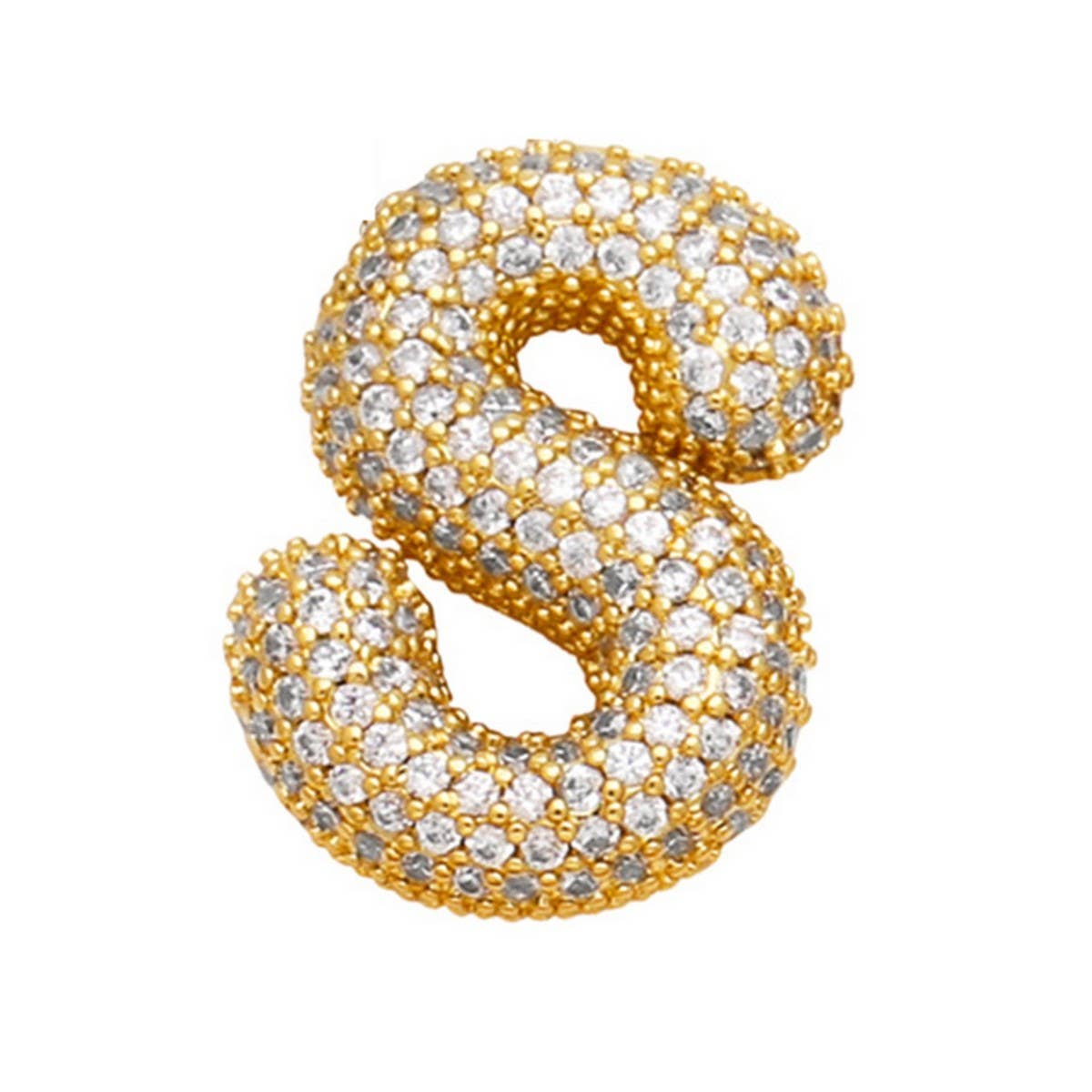 Copper Zirconia Pendant Necklace - Hip Hop