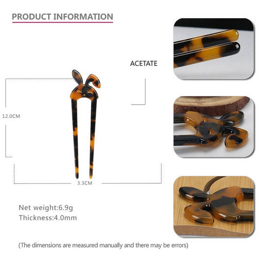 RABBIT HAIRPIN U-SHAPED CUTE BUN HAIRPIN_CWAHA4221