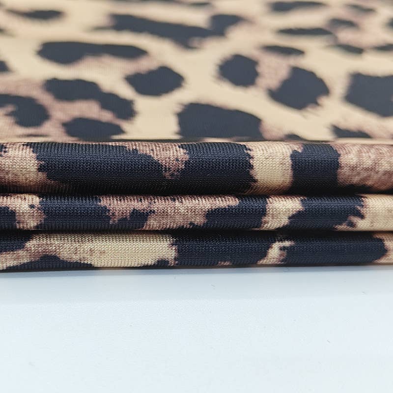 Irregular high-slit fashionable leopard dress