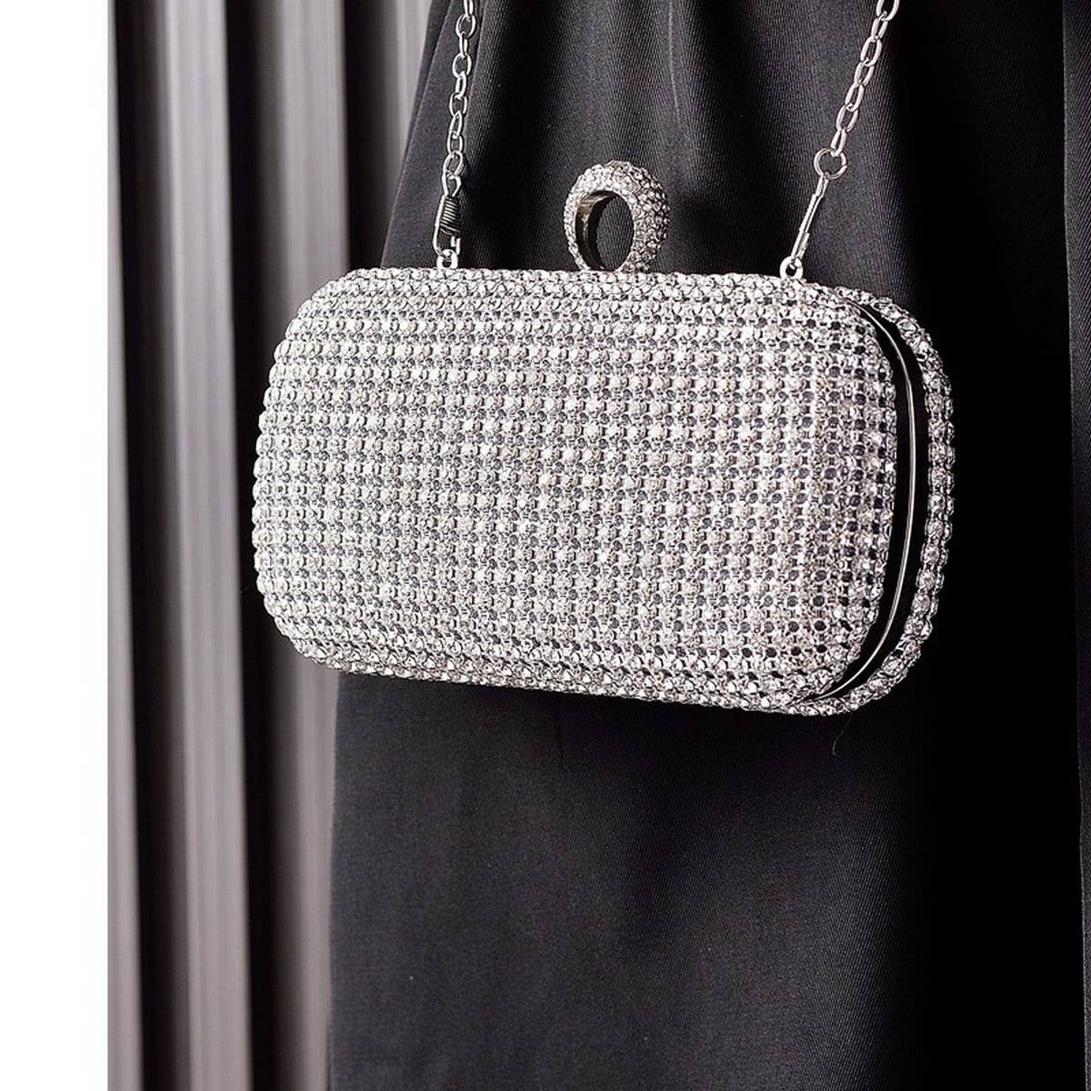 NEW ELEGANT SPARKLING RHINESTONE EVENING BAG_CWAB3611