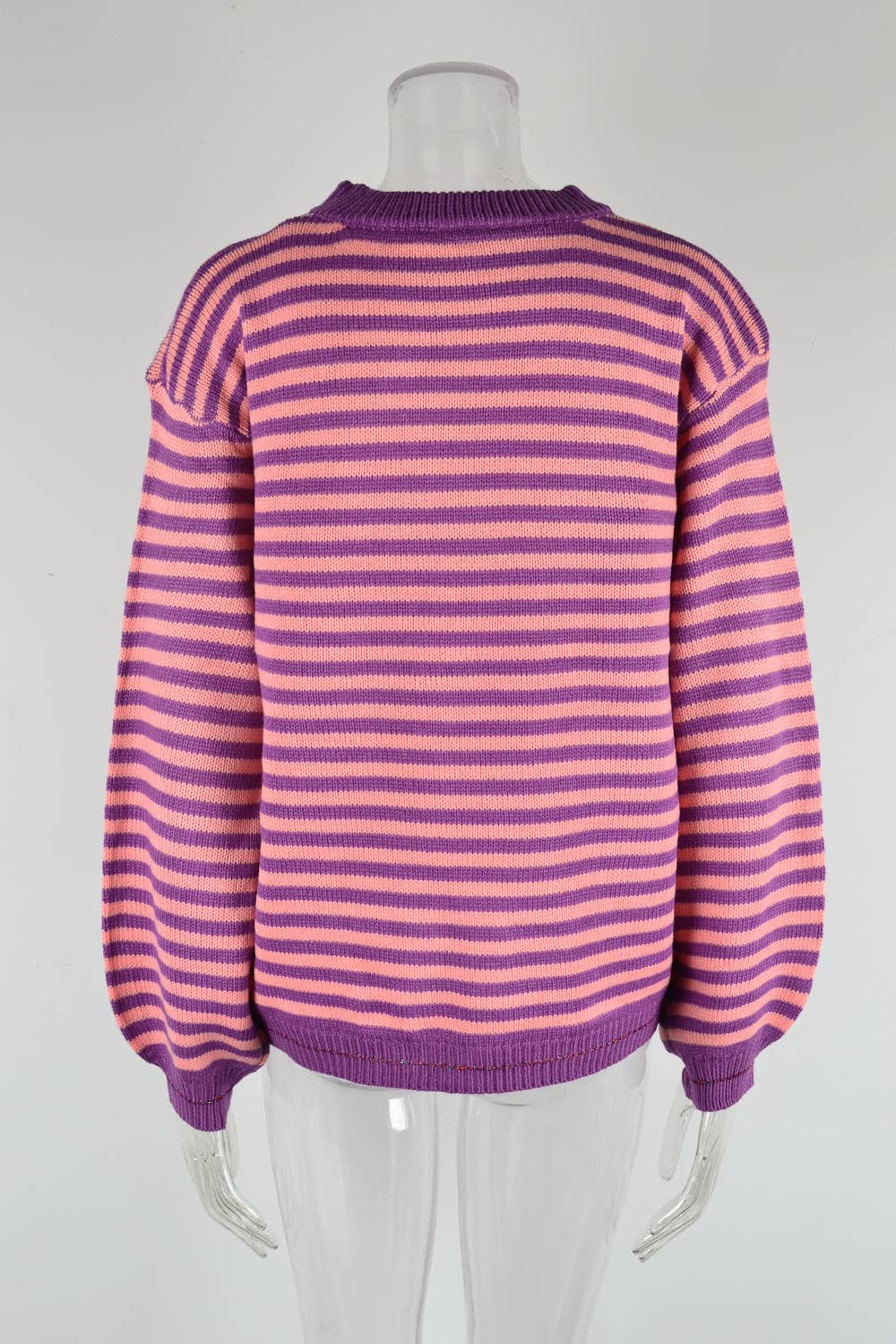 STRIPED CROSS-BORDER LONG-SLEEVED WOMEN KNITWEAR