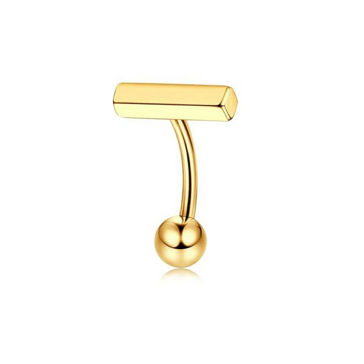 Gold Stainless Steel Belly Ring Navel Piercing
