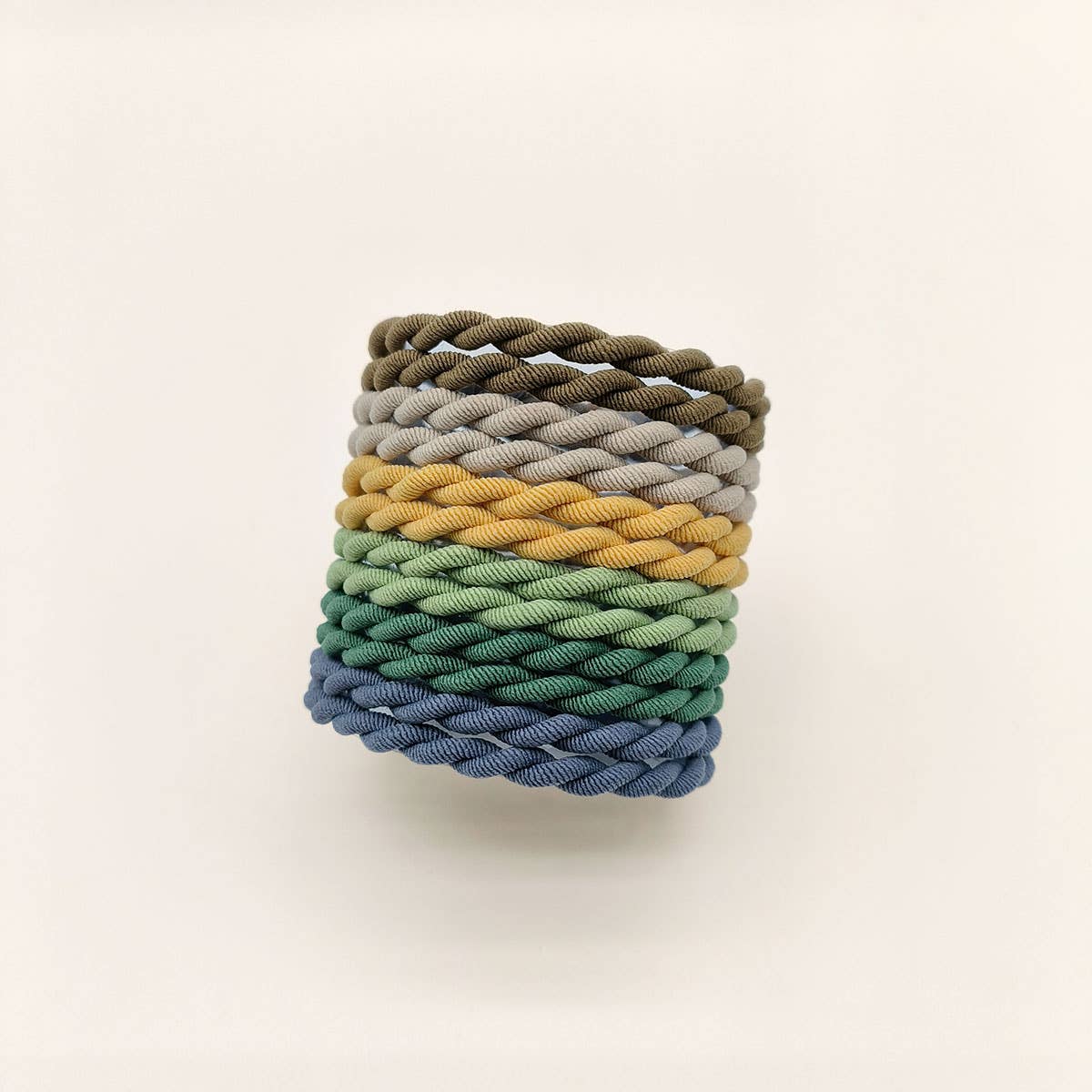 10PCS BRAIDED CORD SUPER STRETCHY ELASTIC HAIR TIE_CWAHA0331