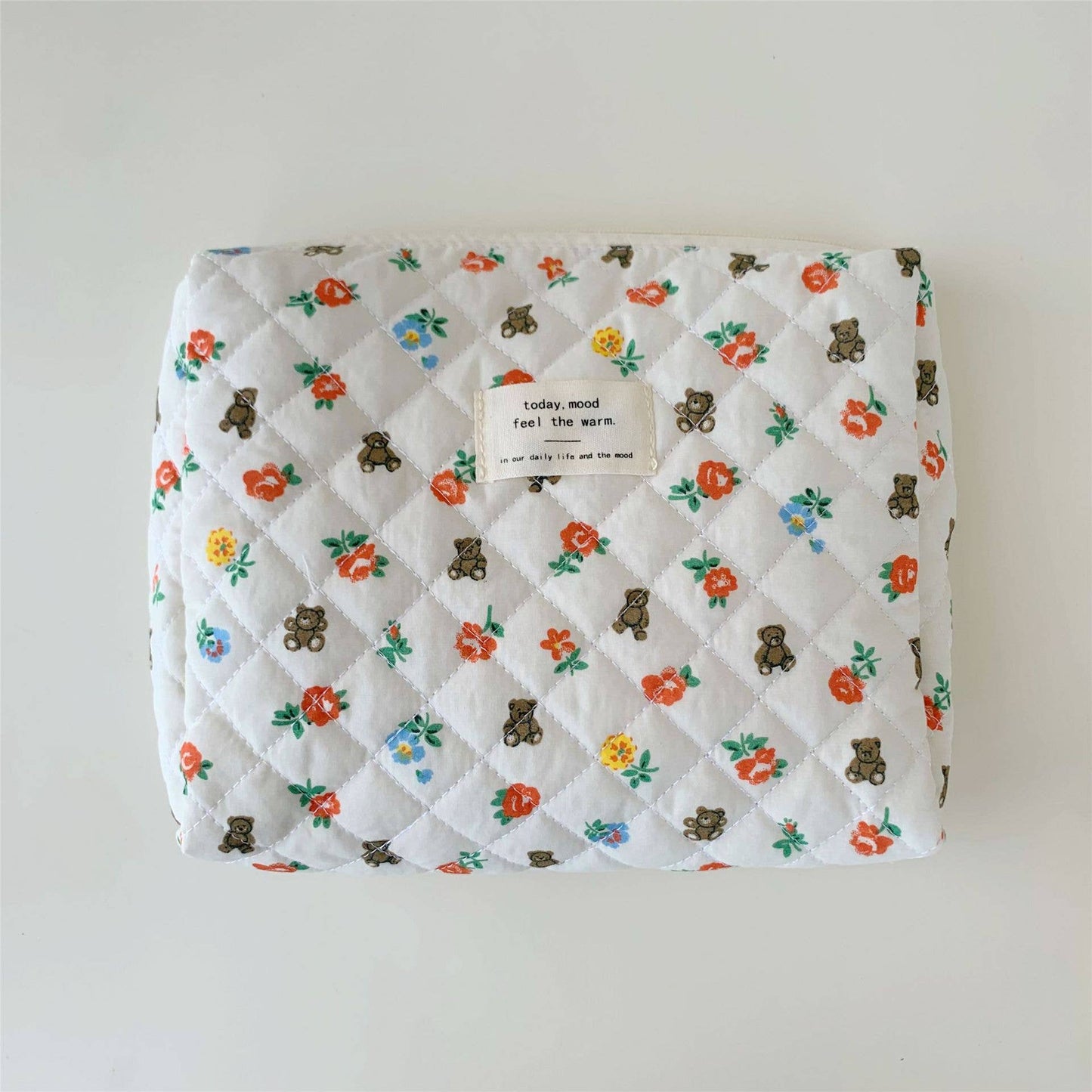 Floral storage bag large-capacity cosmetic bag