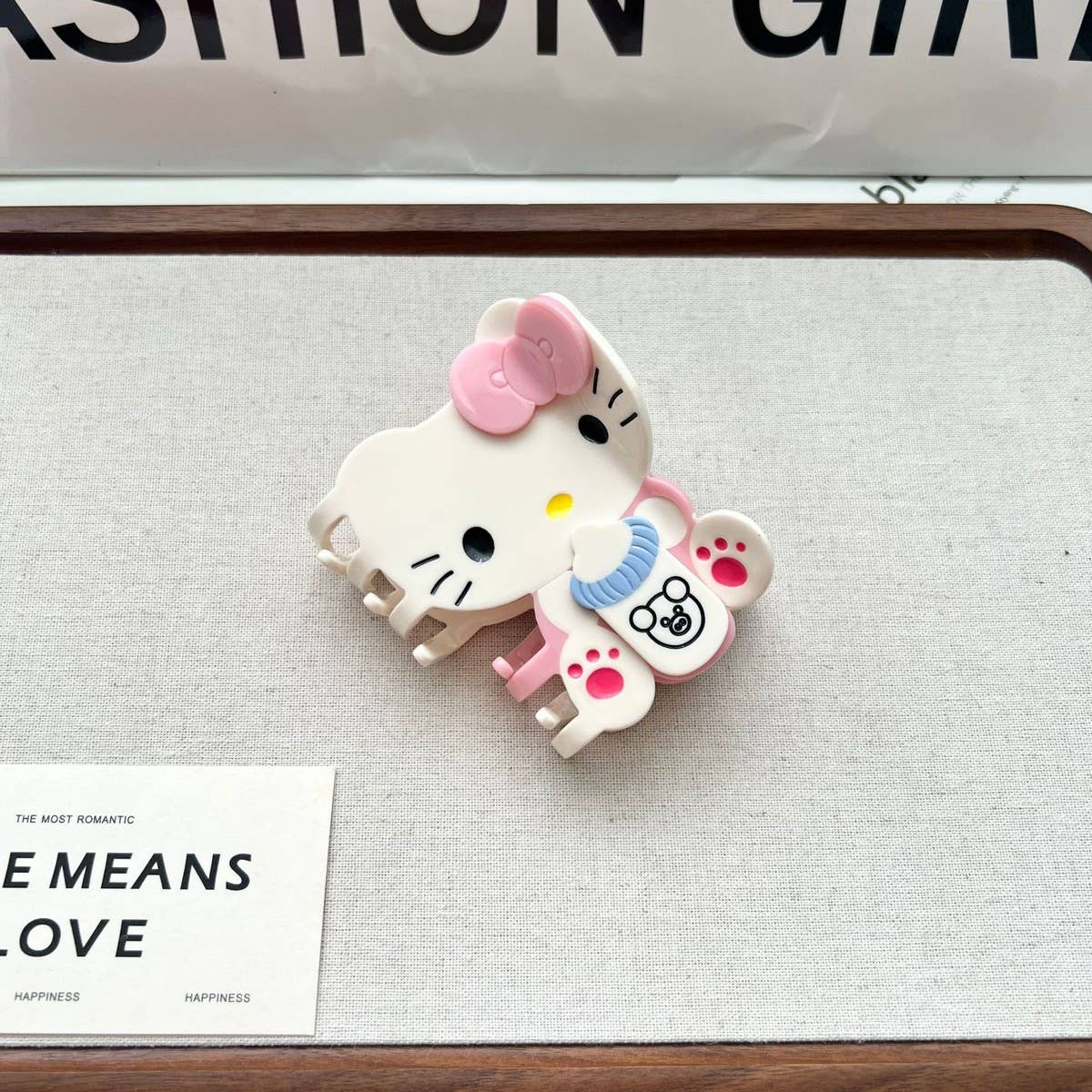 Cute Cat Hair Claw ? Acetate Cartoon Animal Clip