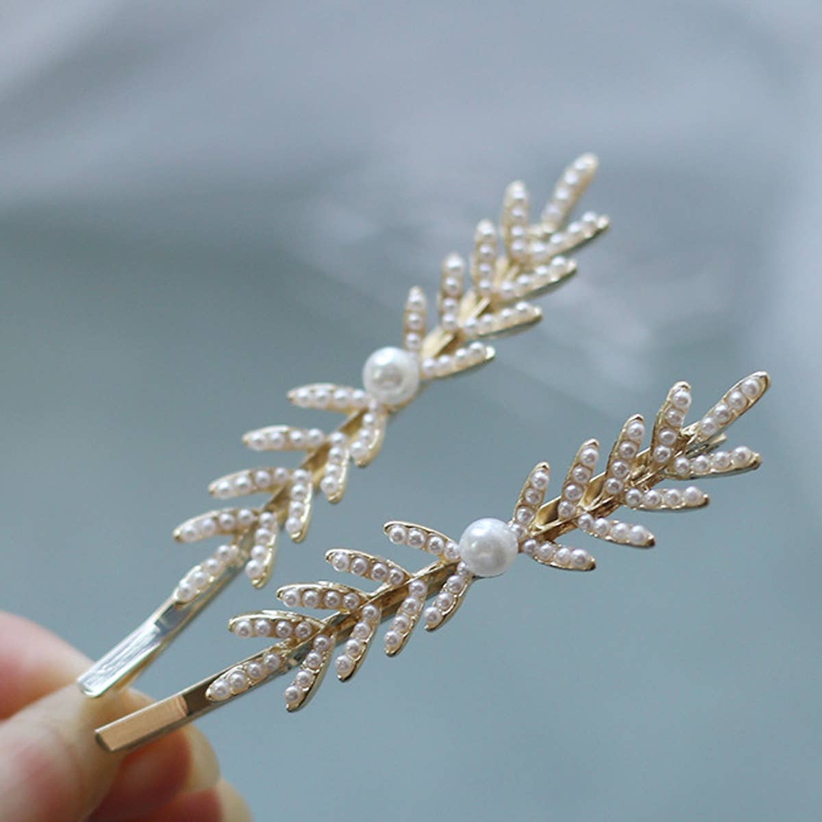 FOREST FAIRY PEARL ALLOY HAIR CLIP_CWAHA1226