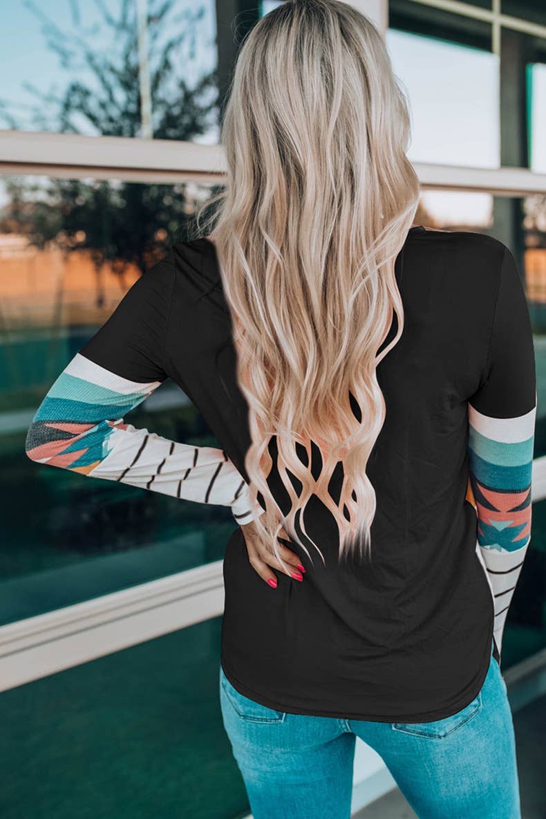 FASHION TREND PRINT SLIM-FIT CREW NECK HOODIE